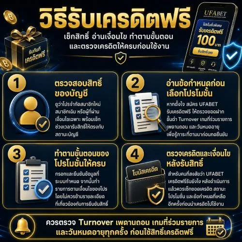 UFABET เครดิตฟรี
